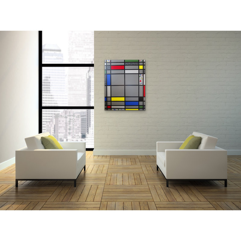Mosaic Color Grid Periphery Painting by Eddie Bruckner