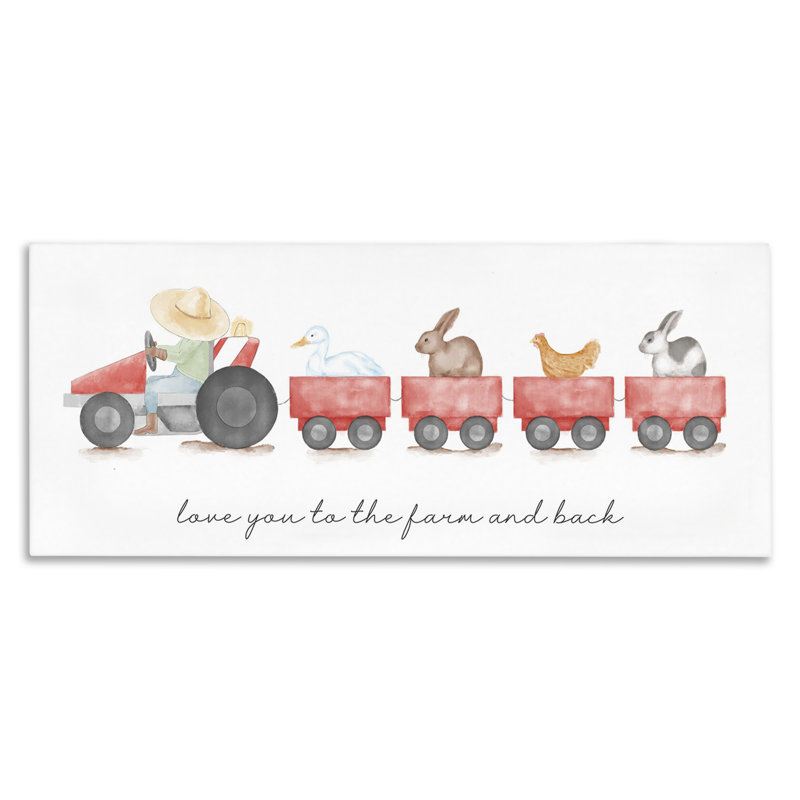 «Love You Farm & Back» par Daphne Polselli, H 10 po x l 24 po