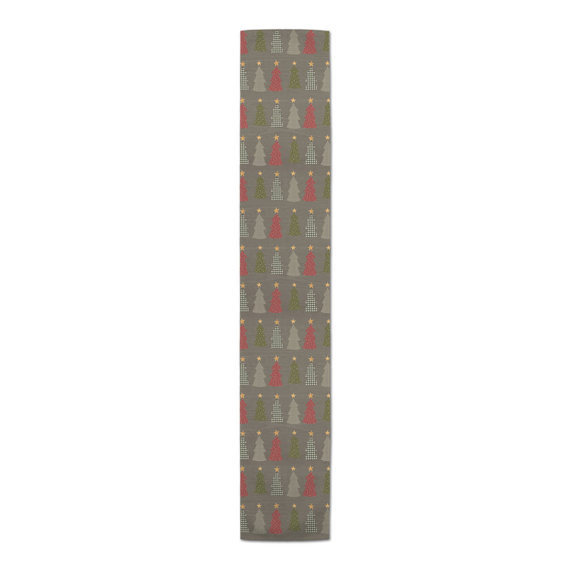 Chemin de table gris, 90 po x 16 po, Gris