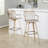 Solid Wood Swivel Bar Stool-309424902