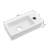 15" L x 7" W Wall Mounted Bathroom Sink Rectangular Wall Hung White Ceramic Sink with Faucet Hole