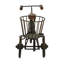 Sculpture en bois et tricycle Sufyaan