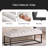 Lateeka Faux Fur Upholstered Bench-1331840077