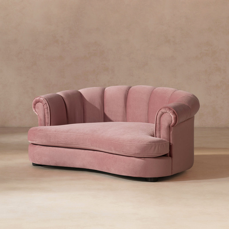Lit pour chien 35,5 po Halle, Rose Pink Velvet