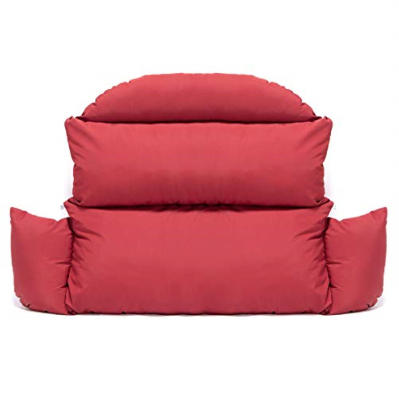 Smythe Modern Double Swing Cushion Only – Replacement 2-Person Egg Chair Pad – Overstuffed Water-Resistant Indoor/Outdoor Pillow