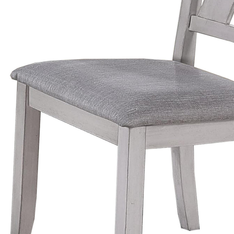 Chaise d'appoint à dossier en lattes Kamonte