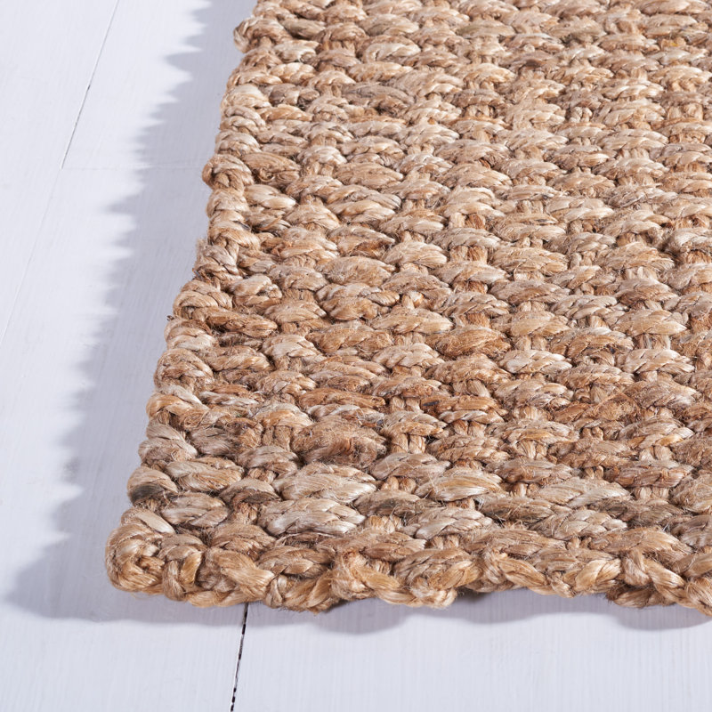 Galbraith Natural Fiber Hand Woven Jute Rug, Square 6'