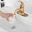 Antique Brass Bathroom Sink Faucet Single Handle