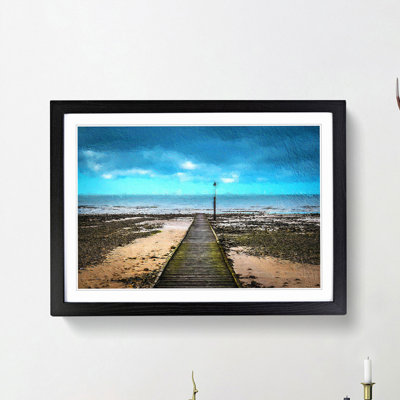 Path to the Sea in Llandudno Wales - Picture Frame Painting Print