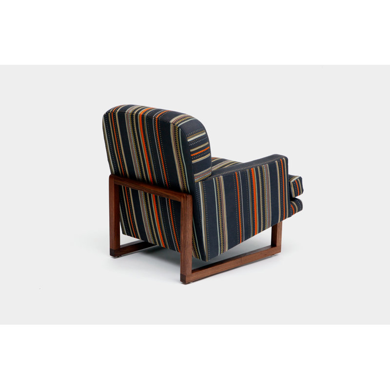 Melinda Tufted Armchair, Yellow/Blue/Red