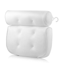 1pc Spa-like Bathtub Pillow with Non-Slip Suction Cups for Neck and Back  Support bathroom accessories