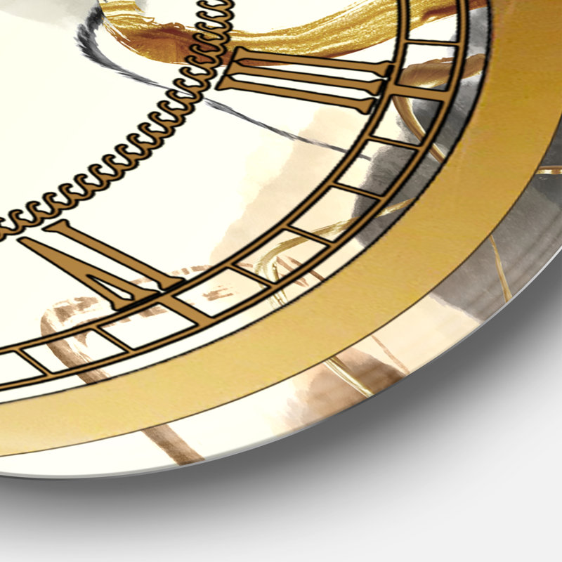 Gold Glam Squares V - horloge murale Glam, Petit