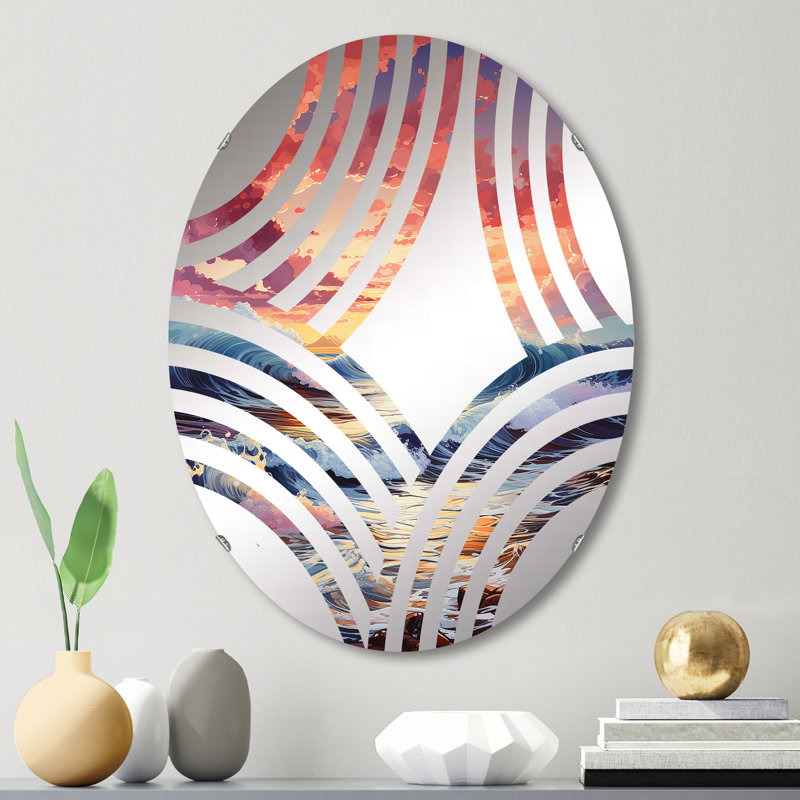 Miroir mural oval, 29,5 po x 19,6 po