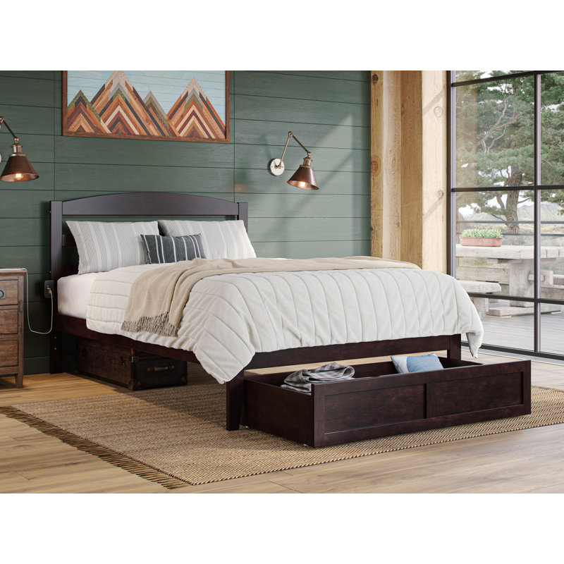 Elliana Kids Twin with Drawers, Full, Espresso