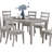 Crimea 6 - Person Four Leg Dining Set-249221017