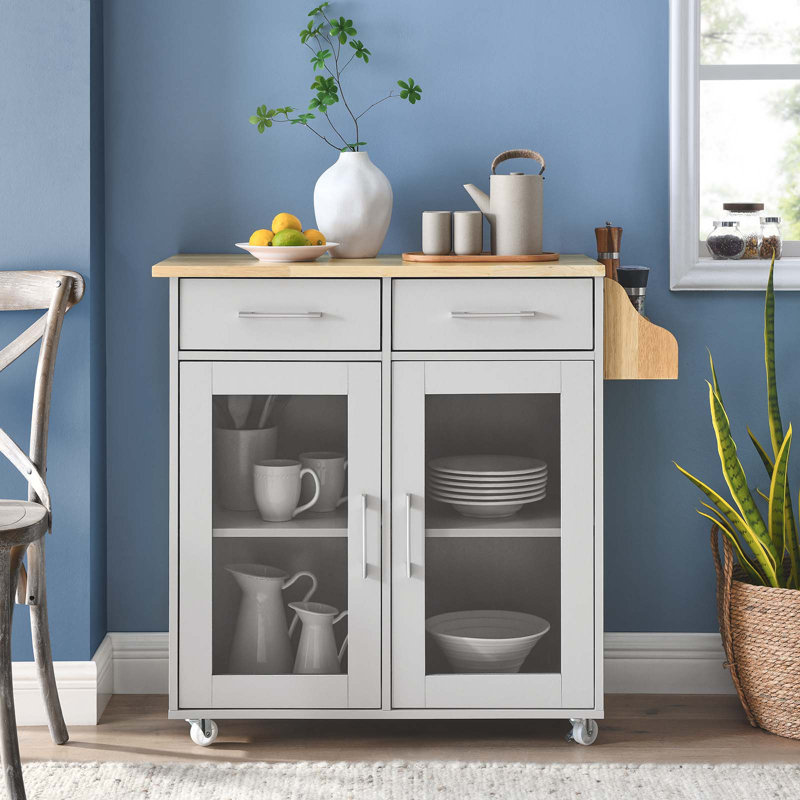 Chariot de cuisine Modway Cuisine, Gris clair