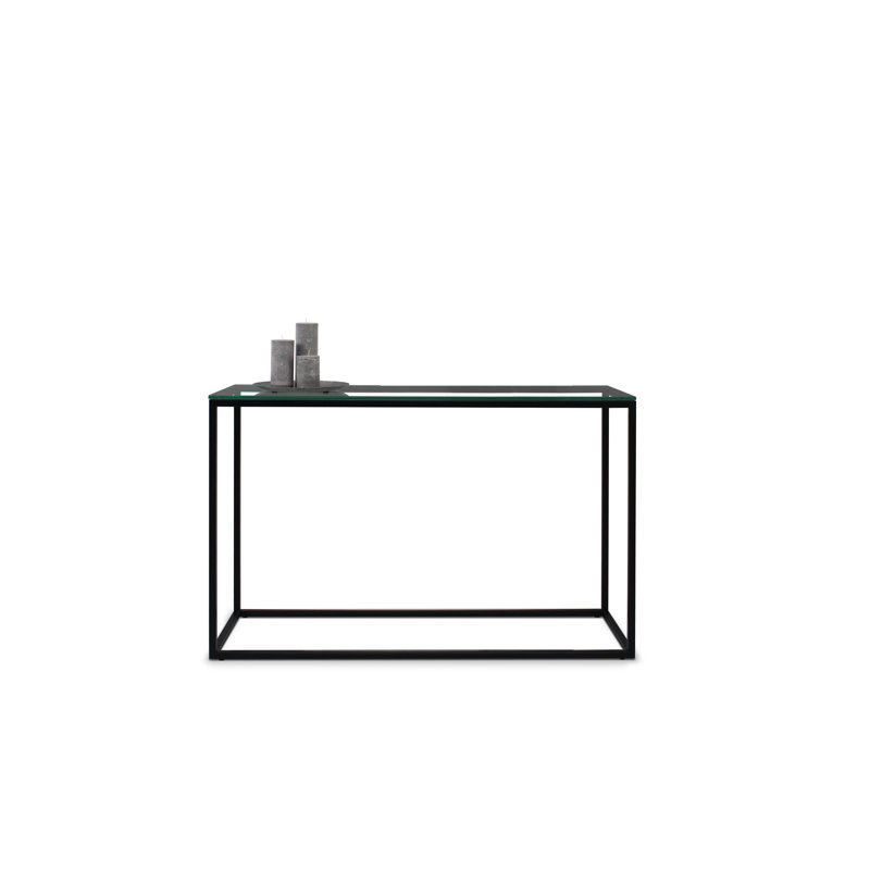 Damarious 120cm Glass Top Console Table