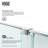 Ryland 50" W x 72.75" H Frameless Shower Door with RollerDisk™ Technology-14229185