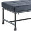 Banc rembourré gris Brantley