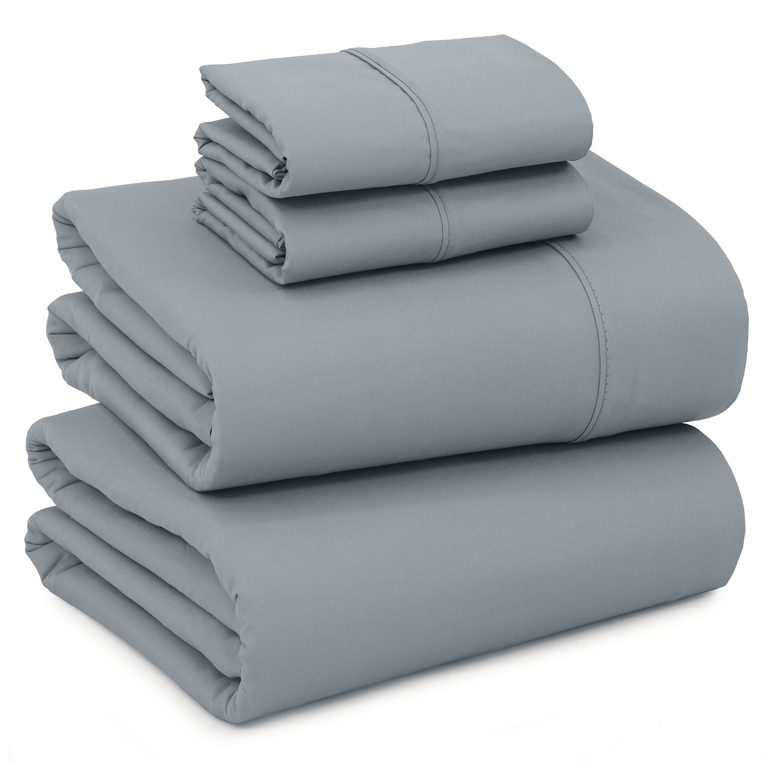 Ruvanti 100% Brushed Microfiber Sheets Sets 4 Piece Soft Sheets 16 Inch  Deep Pocket Bed Sheets & Reviews