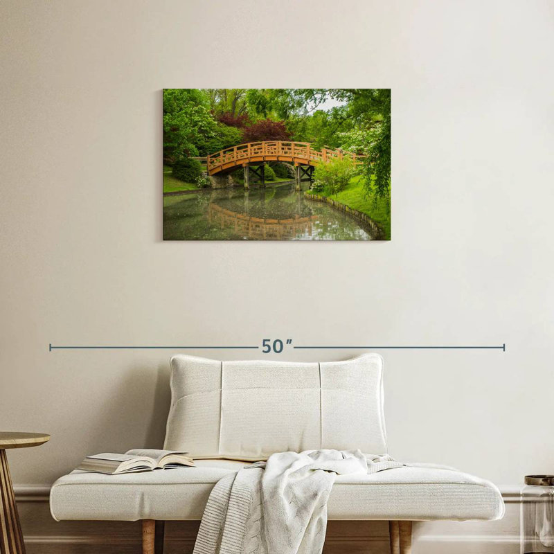 Pont de jardin japonais Sireci, H 20 po x l 30 po