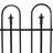 Corsair 30.5'' H x 37.5'' W Steel Decorative Border Fence With Posts
