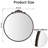 Round Metal Accent Mirror