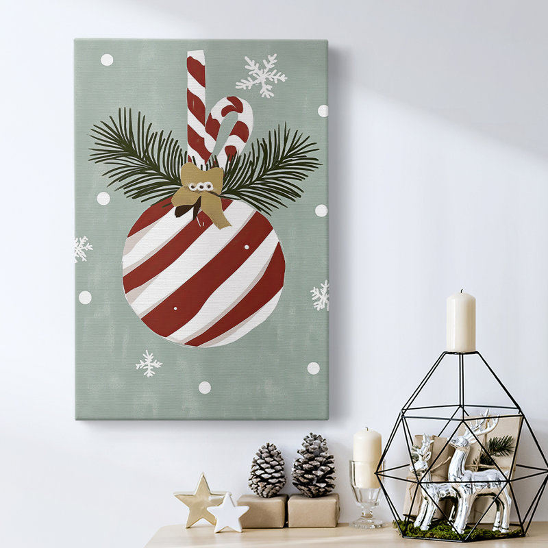 Art des Fêtes de Noël - Toile tendue avec châssis Dccci II, H 18 po x l 12 po