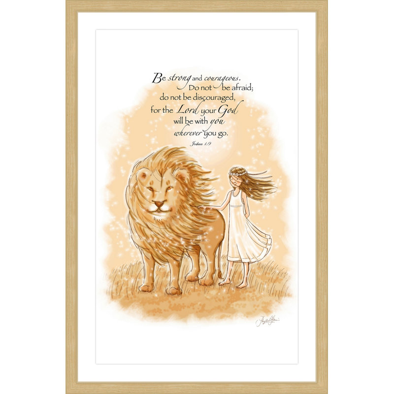 «Courageous» par Phyllis Harris, reproduction encadrée, H 24 po x l 16 po x P 1,5 po