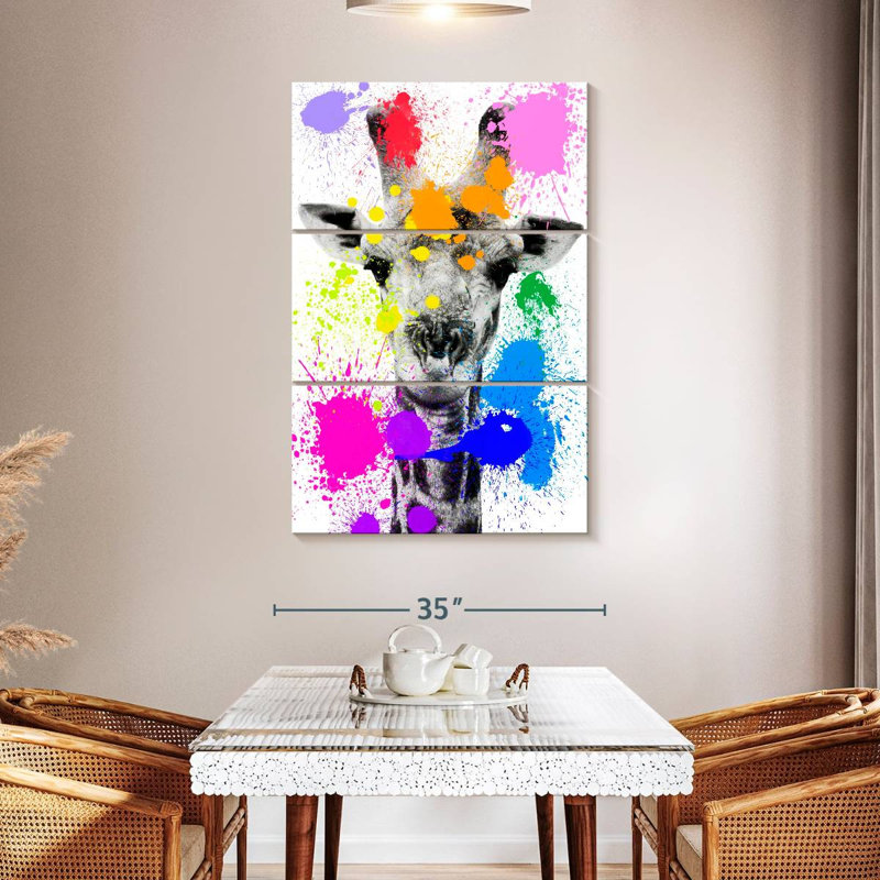 Brampt Safari Splash Giraffe, 50" H x 32" W