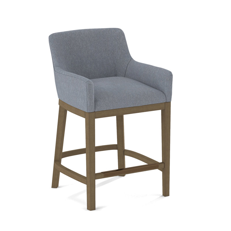 Upholstered Stool, Weathered Gray, 61597-75