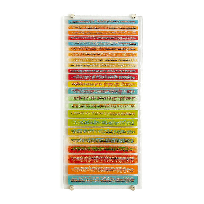 Sticks Fused Handmade Art Glass Wall Decor