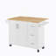 Îlot de cuisine avec comptoir à abattant, chariot d'îlot de cuisine, table d'îlot de cuisine avec porte de grange-988373636