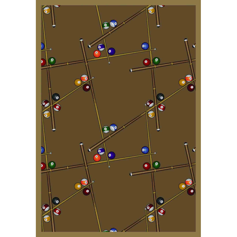 Tapis touffeté de jeu et de divertissement, 3 pi 10 po x 5 pi 4 po