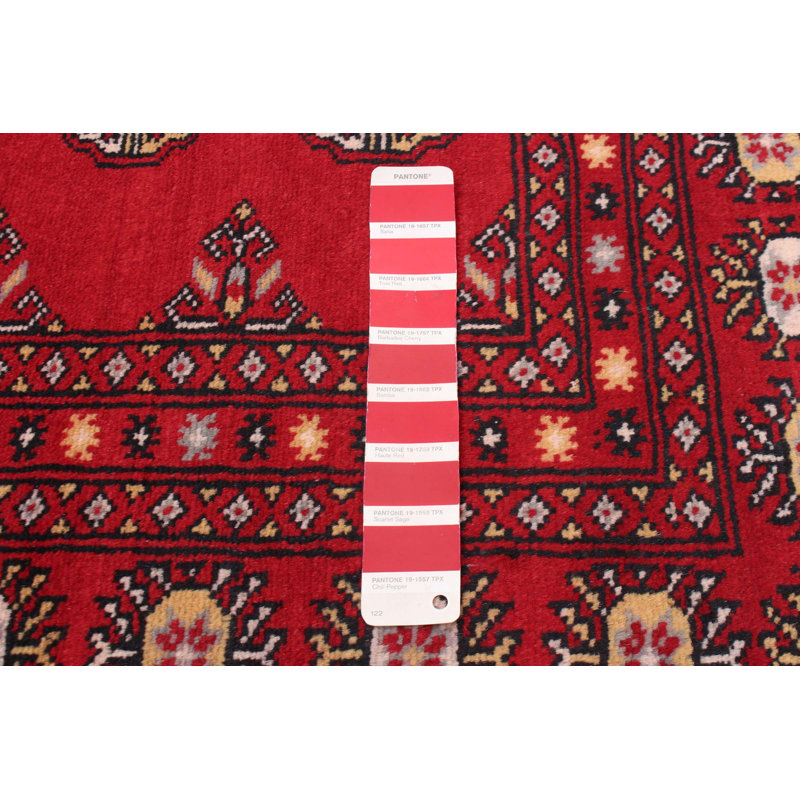 Peyton-Louise One-of-a-Kind 8'0" X 10'2" New Age Wool Area Rug in Dark Red