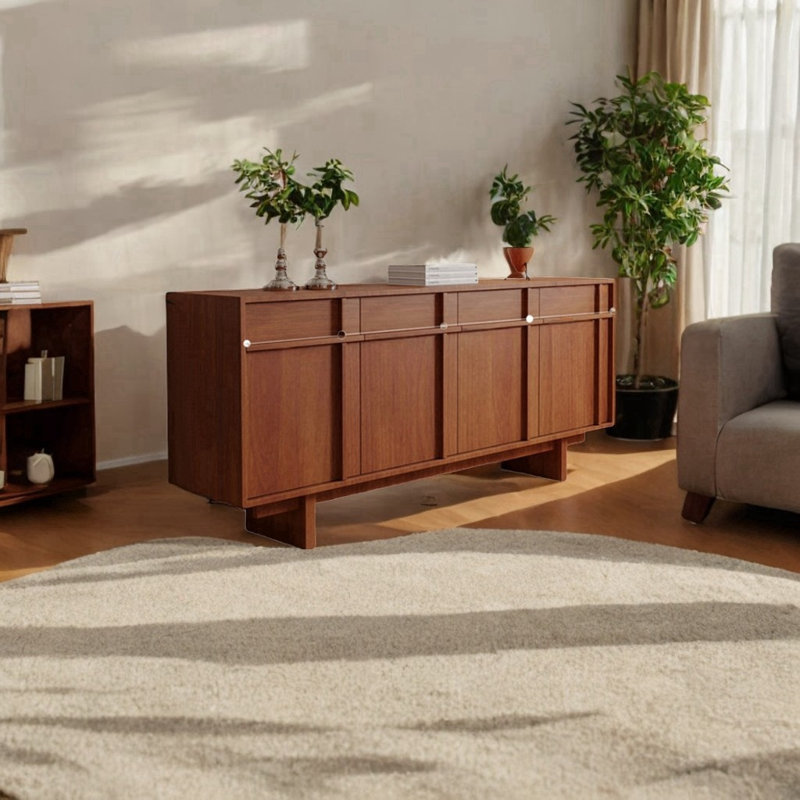 Buffet décoratif en bois massif rétro