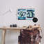  Ensemble de plaques murales abstraites de style vitrail nautique par Grace Popp