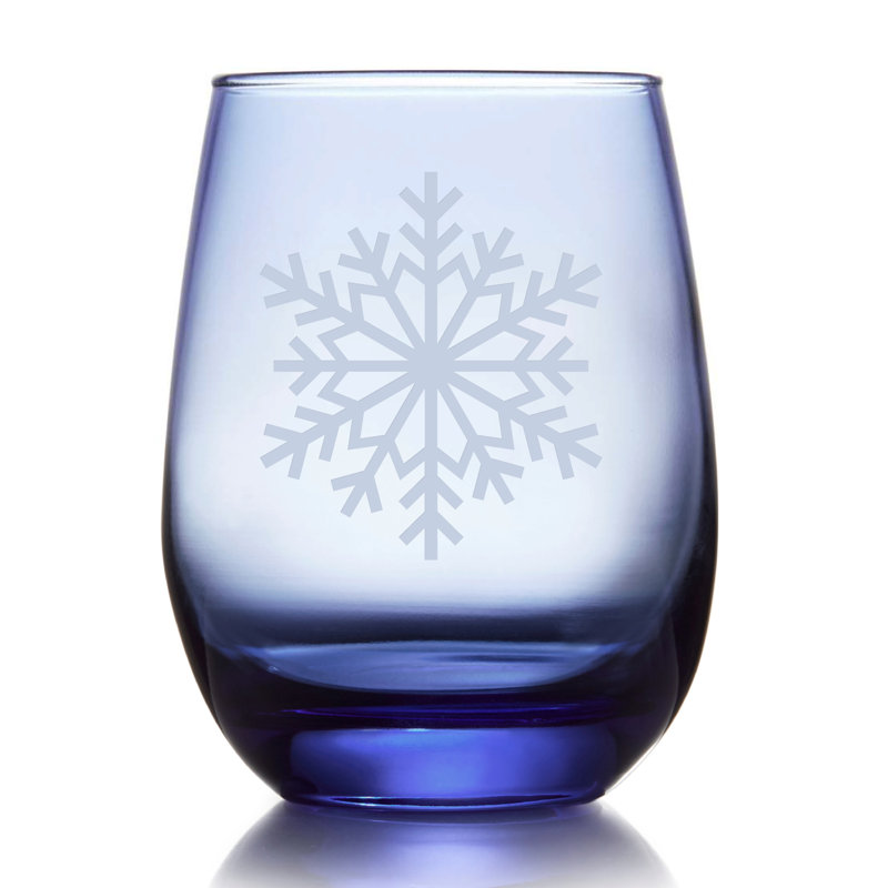 Verre à vin sans pied en papier, Bleu marée