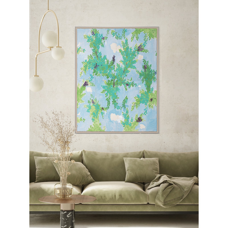Arbres Et Nuages Print by Paule Marrot, Unframed, 54" H x 42" W x 1.25" D
