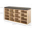 14 Pair Shoe Storage Bench-677079351