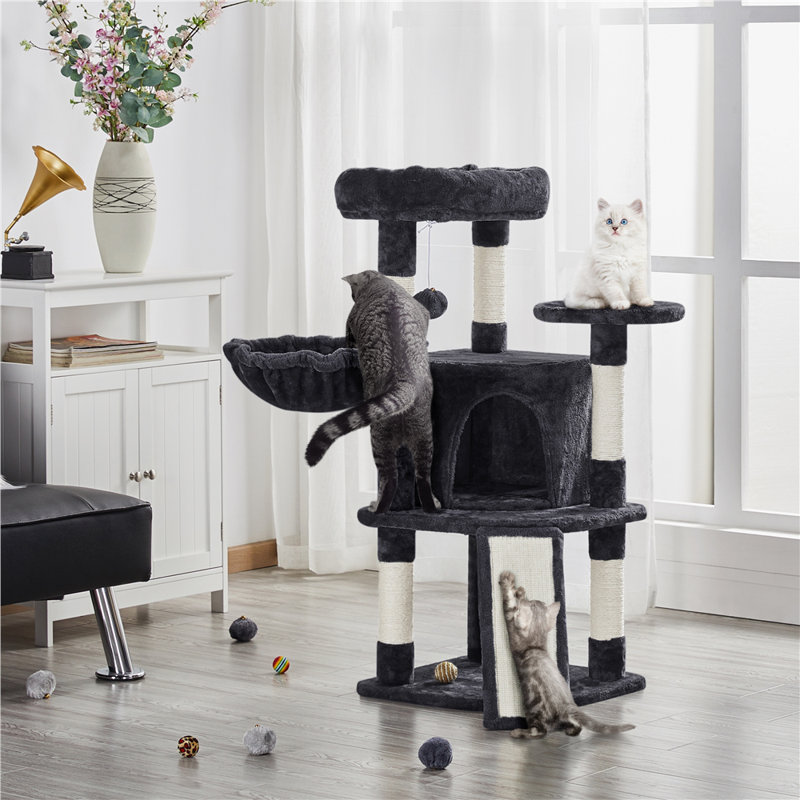 Zermatt 106cm H Cat Tree, Black