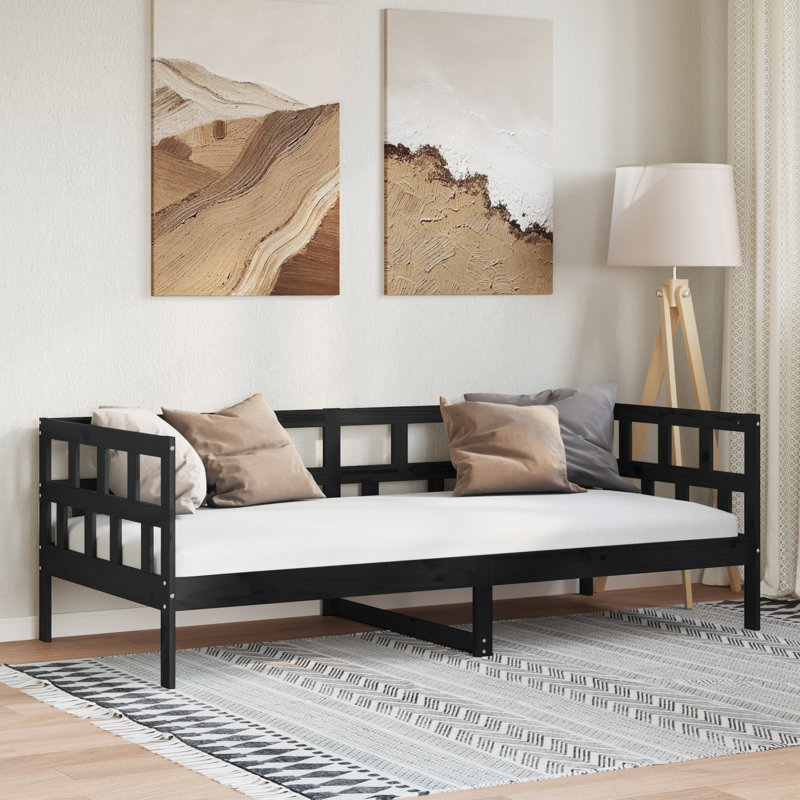vidaXL daybed Solid Pine Wood, Natural, Single (3')