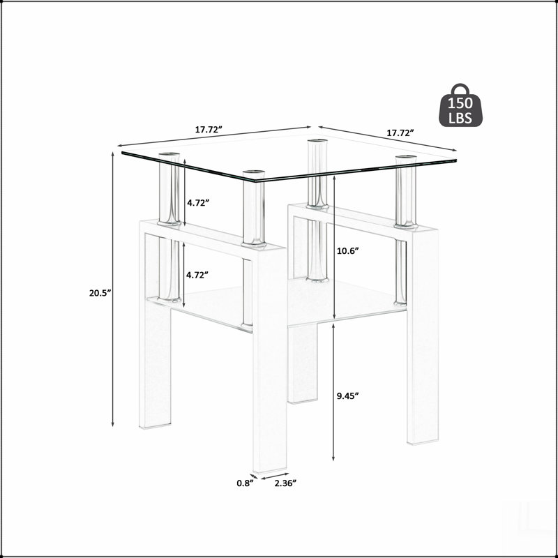 Round Coffee Table with Manufactured Wood Table Top