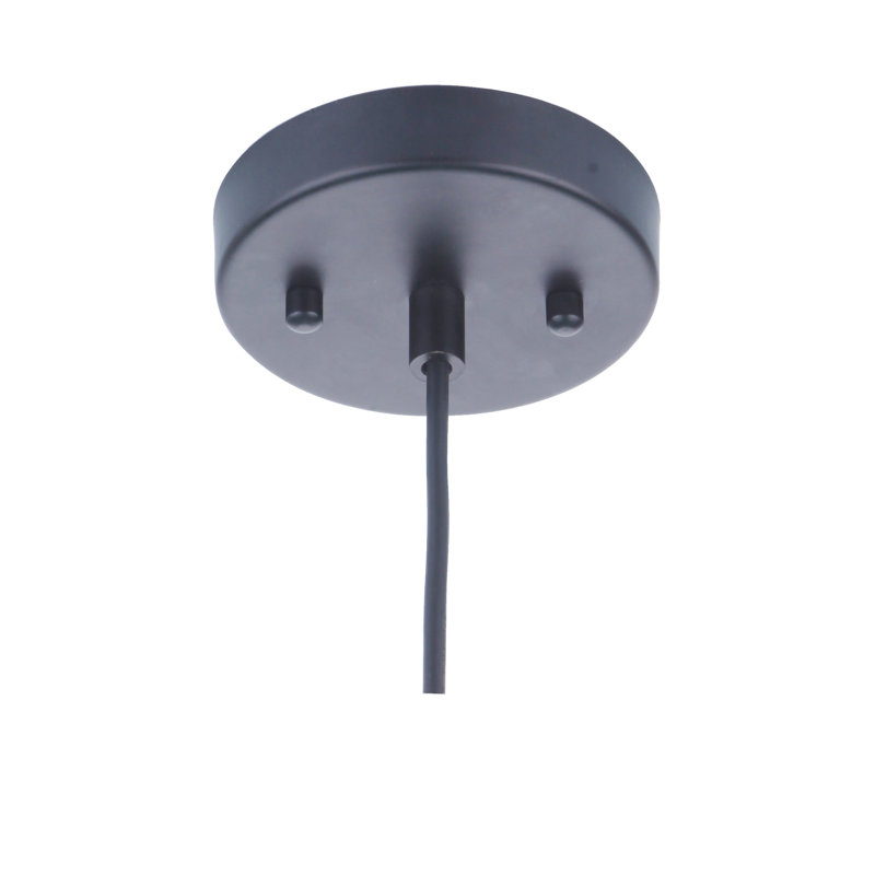 Luminaire suspendu à 1 lumière Rochel, Noir
