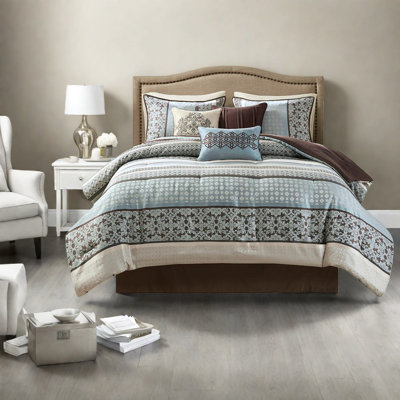 Ensemble de literie pour très grand lit, jacquard de polyester confort moderne pour la maison