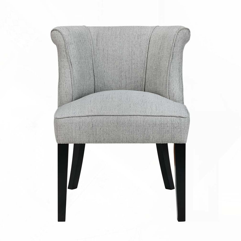 Chaise d'appoint en tissu, Gris