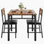 3-Piece Dining Table Set for 2 with Upholstered Chairs - Perfect for Small Spaces-107209956