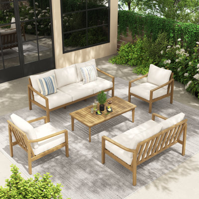 7 - Person Outdoor Seating Group With Cushions