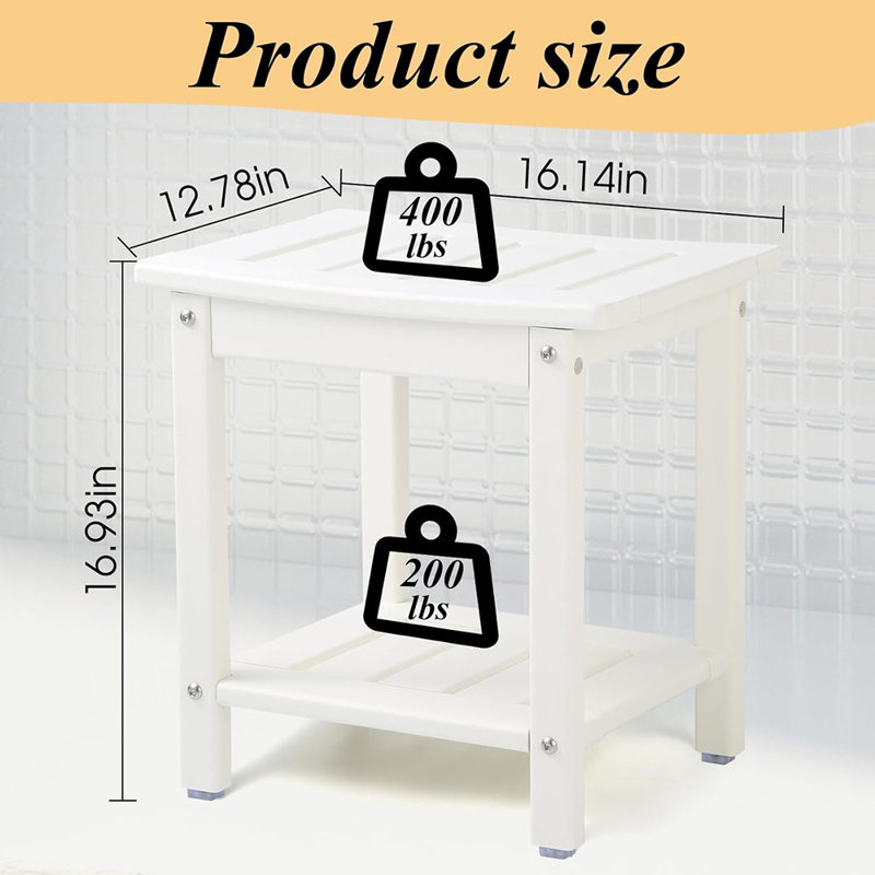 Shower Chair, HDPE Shower Bench For Inside Shower To Sit On It, ...