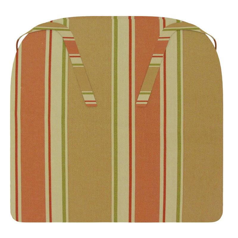 Indoor/Outdoor Dining Chair Seat Cushion, Huntington Adobe